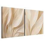 Lámina modular sobre lienzo Suaves curvas de texturas naturales