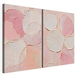 Lámina modular sobre lienzo Formas abstractas en suaves tonos pastel