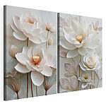 Lámina modular sobre lienzo Collage de flores