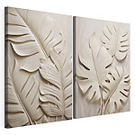 Lámina modular sobre lienzo Diseño elegante de decoración mural con motivos botánicos