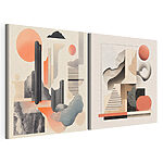 Lámina modular sobre lienzo Collage de diferentes formas y colores