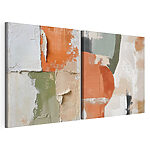 Lámina modular sobre lienzo Pintura de diferentes colores