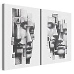 Lámina modular sobre lienzo Fragmentos de emoción y conexión