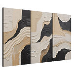 Lámina modular sobre lienzo - Tonos abstractos, motivos fluidos y suaves