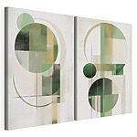 Lámina modular sobre lienzo Par de obras de arte