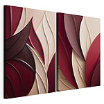 Lámina modular sobre lienzo Capas fluidas de colores intensos