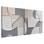 Lámina modular sobre lienzo Formas abstractas en colores apagados