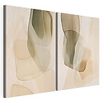Lámina modular sobre lienzo Capas abstractas en colores suaves